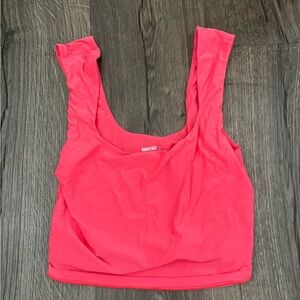 Aerie SmoothEZ Vibrant Pink Sleeveless Top